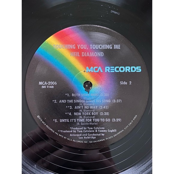 Neil Diamond Touching You, Touching Me 1973 LP MCA-2006 VG+ Vinyl Bojangles - Picture 8 of 8